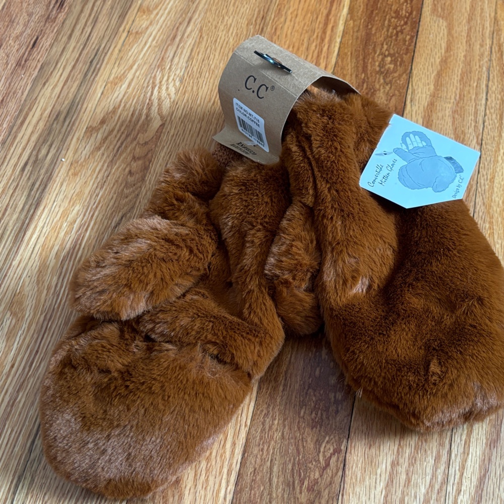 Brown Faux Fur Slippers